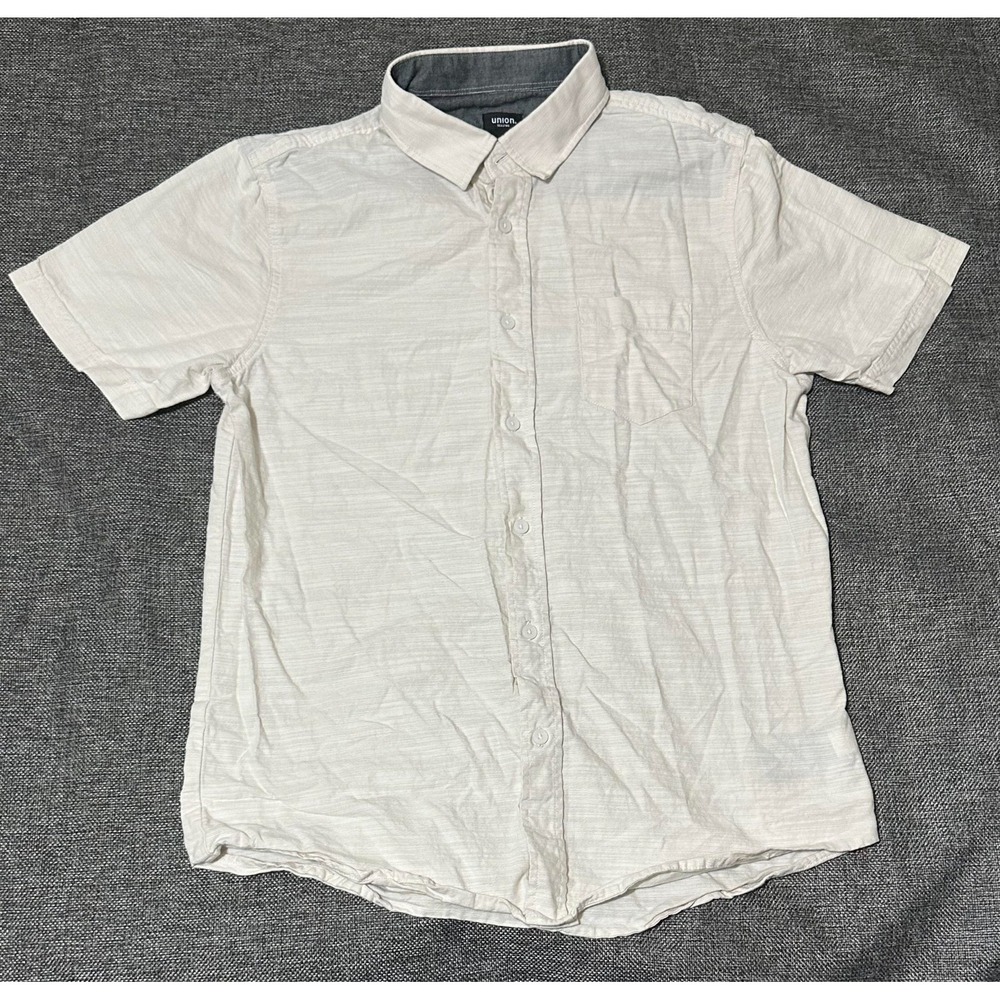 Union Men's S Cream Short Sleeve Shirt